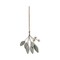 Metal Leaf Sprig Tree Ornaments - Holiday Decor for Fall Harvest - Green Multi Iron - 5.9" Height - Dust Clean